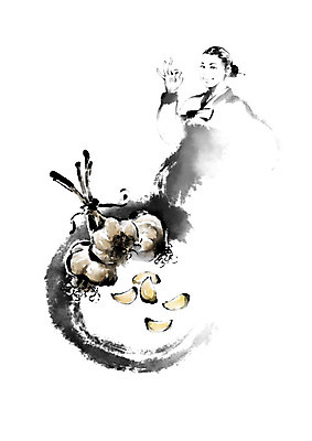 PSD 여자 채소 일러스트 캘리그라피 붓터치 흑백 마늘 한명 사람 농작물 기쁨 한복 주부 번짐 신토불이 여자한명만 로컬푸드 국내일러스트 1 한국전통 감정 농업 촬영기법 농산물 전통의상 여자만 파일형식 효과