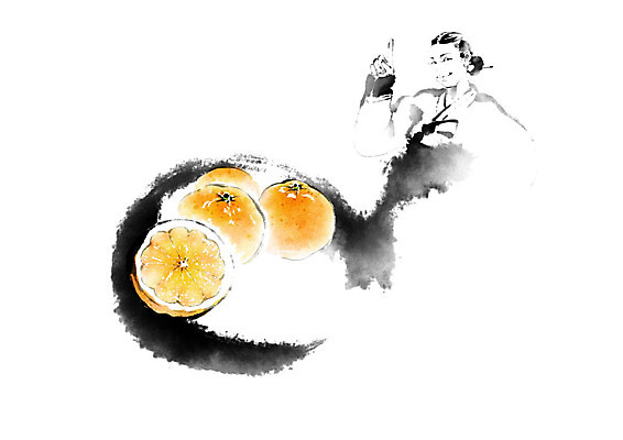 PSD 여자 채소 일러스트 캘리그라피 붓터치 귤 흑백 한명 사람 농작물 기쁨 한복 주부 번짐 신토불이 여자한명만 로컬푸드 국내일러스트 1 한국전통 감정 농업 과일 촬영기법 농산물 전통의상 여자만 파일형식 효과