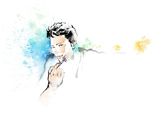 PSD 남자 일러스트 캘리그라피 붓터치 한명 파란색 뷰티 즐거움 번짐 면도 면도기 면도크림 남자한명만 그루밍족 국내일러스트 1 감정 컬러 모션 사람 위생용품 남자만 파일형식 효과