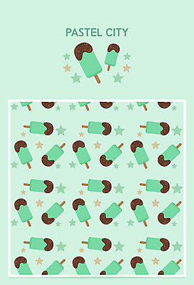 별 백그라운드 패턴 그래픽백그라운드 일러스트 아이스크림 사람없음 여러개 달콤 막대아이스크림 민트색 파스텔톤 국내일러스트 AI파일 자연요소 컬러 다수 무늬 디저트 그래픽 맛 파일형식 벡터