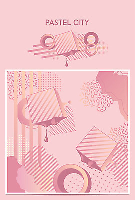 점선 분홍색 백그라운드 패턴 그래픽백그라운드 일러스트 사람없음 여러개 원형 육면체 기하학 파스텔톤 지오메트릭 멤피스디자인 국내일러스트 AI파일 도형 디자인 선 컬러 다수 무늬 그래픽 파일형식 벡터