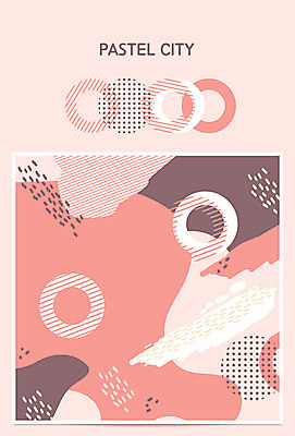 점선 백그라운드 패턴 그래픽백그라운드 일러스트 사람없음 주황색 여러개 원형 기하학 파스텔톤 지오메트릭 멤피스디자인 국내일러스트 AI파일 도형 디자인 선 컬러 다수 무늬 그래픽 파일형식 벡터