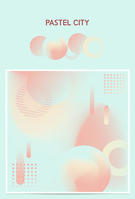 점선 분홍색 하늘색 백그라운드 패턴 그래픽백그라운드 일러스트 사람없음 여러개 원형 기하학 파스텔톤 지오메트릭 멤피스디자인 국내일러스트 AI파일 도형 디자인 선 컬러 다수 무늬 그래픽 파란색 파일형식 벡터