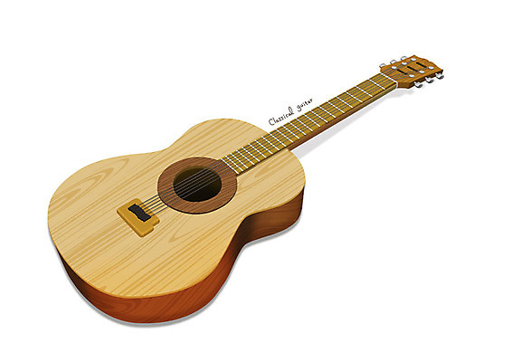 PSD 악기 음악 일러스트 현악기 사람없음 한개 기타 클래식기타 오브젝트 서양악기 디테일 국내일러스트 1 문화예술 파일형식