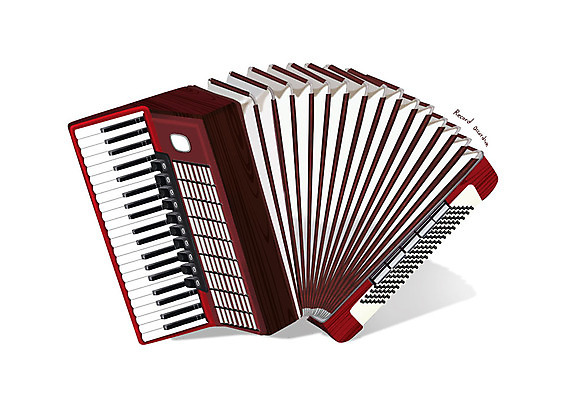 PSD 악기 음악 일러스트 사람없음 한개 건반악기 오브젝트 서양악기 아코디언 디테일 국내일러스트 1 문화예술 건반 파일형식