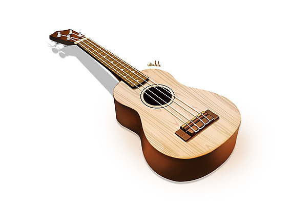 PSD 악기 음악 일러스트 현악기 사람없음 한개 우쿨렐레 오브젝트 서양악기 디테일 국내일러스트 1 문화예술 파일형식