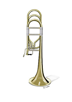 PSD 악기 음악 일러스트 관악기 사람없음 한개 오브젝트 서양악기 베이스 트롬본 디테일 국내일러스트 1 현악기 문화예술 금관악기 파일형식