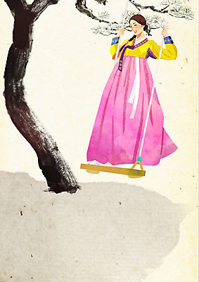 PSD 나무 한국전통 전통 여자 꽃 일러스트 붓터치 수묵화 한명 사람 소나무 한복 그네 노리개 질감 저고리 부드러움 그네타기 그네뛰기 뷰티풀 여자한명만 국내일러스트 식물 1 놀이 전통소품 한국 미술 전통놀이 감각 전통의상 여자만 파일형식