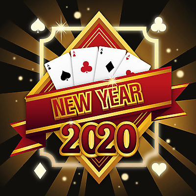 일러스트 새해 사람없음 숫자 금색 카지노 포커 잭팟 2020년 경자년 국내일러스트 AI파일 문자 컬러 게임 트럼프 도박 연도 파일형식 벡터