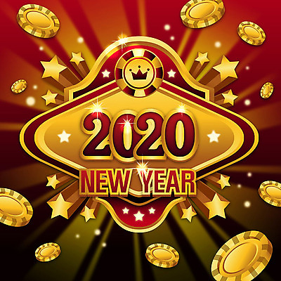 일러스트 새해 사람없음 숫자 금색 카지노 잭팟 2020년 경자년 국내일러스트 AI파일 문자 컬러 도박 연도 파일형식 벡터