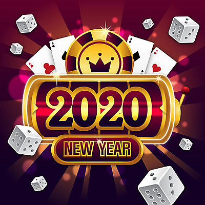 일러스트 새해 사람없음 숫자 금색 카지노 주사위 포커 잭팟 2020년 경자년 국내일러스트 AI파일 문자 컬러 게임 트럼프 도박 연도 파일형식 벡터