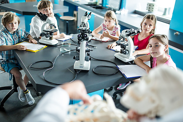 포토 JPG 서양인 외국인 학생 손 응시 여자 교육 남자 초등학생 어린이 중년 50대 과학 수업 뼈 실내 현미경 설명 사람 앉기 여러명 상반신 앞모습 10대 친구 잡기 체험학습 체험 집중 박물관 체코 과학교육 과학선생님 해골모형 국내포토 시선 유럽 뷰포인트 다수 컨셉 관계 모션 청소년 실험기구 인종 성인 내부 신체부위 모형 교사 파일형식