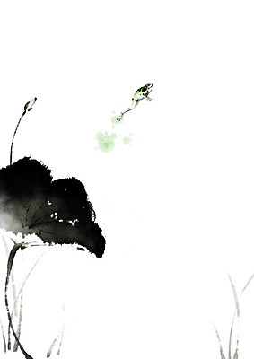 PSD 계절 줄기 일러스트 캘리그라피 붓터치 연꽃 개구리 사람없음 점프 봄 절기 동양화 연잎 꽃봉오리 번짐 경칩 국내일러스트 식물 꽃 잎 모션 양서류 미술 파일형식 효과