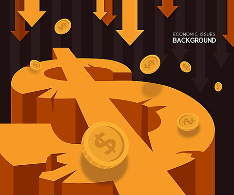 디자인 화살표 백그라운드 일러스트 그래프 추상 사람없음 금융 경제 컬러풀 달러 동전 하락 사회이슈 주식시장 주택시장 디플레이션 국내일러스트 AI파일 컬러 컨셉 돈 무늬 부동산 주식 파일형식 벡터