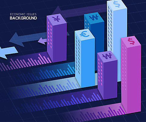 디자인 백그라운드 일러스트 그래프 추상 빌딩 사람없음 건물 금융 경제 컬러풀 달러 유로 원화 엔 하락 사회이슈 상승 주식시장 주택시장 디플레이션 인플레이션 국내일러스트 AI파일 건축물 컬러 컨셉 돈 무늬 부동산 주식 파일형식 벡터