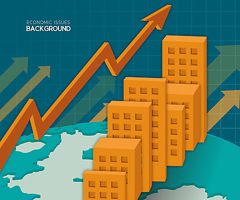 디자인 화살표 백그라운드 일러스트 그래프 추상 빌딩 사람없음 건물 금융 경제 컬러풀 사회이슈 상승 주식시장 주택시장 인플레이션 국내일러스트 AI파일 건축물 컬러 컨셉 무늬 부동산 주식 파일형식 벡터