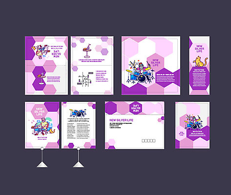 템플릿 배너 배너템플릿 노년 남자 이벤트 여러명 실버라이프 세트 보라색 고양이 현수막 전단 드럼 엽서 초대장 육각형 약도 반려 소봉투 행사세트 행사템플릿 AI파일 도형 라이프스타일 컬러 다수 지도 포유류 편지봉투 타악기 카드_감사 사람 성인 반려동물 편지 홍보물 파일형식 벡터