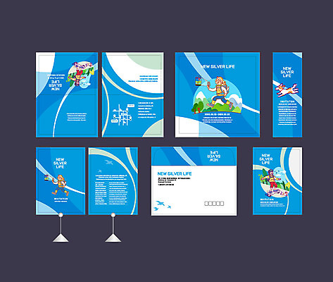 템플릿 배너 배너템플릿 여자 할아버지 노년 남자 할머니 이벤트 여러명 파란색 실버라이프 세트 현수막 전단 엽서 초대장 약도 소봉투 행사세트 행사템플릿 AI파일 라이프스타일 컬러 다수 지도 편지봉투 카드_감사 사람 성인 편지 홍보물 파일형식 벡터