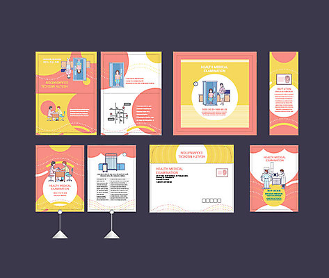 템플릿 배너 배너템플릿 여자 남자 분홍색 의학 병원 이벤트 여러명 세트 진료 환자 의사 현수막 전단 엽서 초대장 약도 소봉투 행사세트 행사템플릿 AI파일 컬러 다수 지도 편지봉투 카드_감사 사람 의료진 편지 홍보물 파일형식 벡터