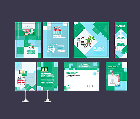 템플릿 배너 배너템플릿 여자 할아버지 남자 이벤트 초록색 파란색 세트 환자 간호사 의사 현수막 전단 엽서 초대장 약도 혈압 소봉투 행사세트 행사템플릿 AI파일 노년 컬러 지도 의학 편지봉투 카드_감사 사람 의료진 편지 홍보물 파일형식 벡터