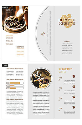 템플릿 표지디자인 표지 ZIP 내지 커피 리플렛 여행 3단접지 팜플렛 사람없음 카페 원두 핸드드립 인디자인 INDD 이미지템플릿 음료 상점 커피용품 파일형식