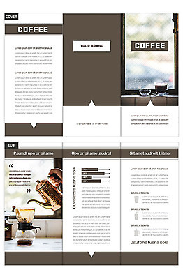 템플릿 표지디자인 손 표지 ZIP 내지 커피 리플렛 여행 3단접지 팜플렛 신체부위 갈색 카페 원두 드립커피 핸드드립 인디자인 INDD 이미지템플릿 음료 컬러 사람 상점 커피용품 파일형식