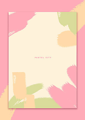 포스터 백그라운드 일러스트 붓터치 프레임 사람없음 컬러풀 봄 포근함 번짐 파스텔톤 봄배경 국내일러스트 AI파일 계절 컬러 감각 파일형식 벡터 효과