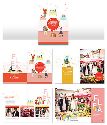 서양인 외국인 템플릿 여자 남자 ZIP 리플렛 사람 팜플렛 여러명 20대 성인 빨간색 판매 시장 상인 구경 성인만 인디자인 INDD 플리마켓 이미지템플릿 컬러 다수 인종 청년 파일형식