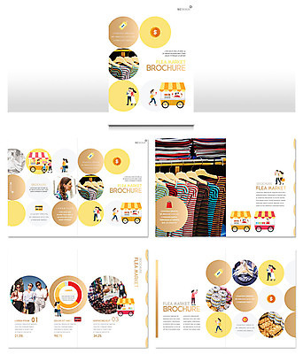 서양인 외국인 템플릿 옷 여자 ZIP 리플렛 사람 팜플렛 여러명 20대 성인 노란색 원형 시장 옷걸이 성인여자만 인디자인 INDD 플리마켓 이미지템플릿 도형 컬러 다수 인종 청년 여자만 성인만 파일형식