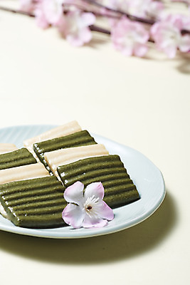 포토 JPG 스튜디오촬영 접시 실내 누끼 근접촬영 사람없음 아웃포커스 여러개 오브젝트 흰배경 꽃가지 쑥떡 절편 국내포토 식기 꽃 뷰포인트 다수 백그라운드 떡 촬영기법 내부 흰색 나뭇가지 파일형식