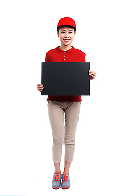 포토 JPG 해외이미지 전신 배너 응시 여자 사각프레임 실내 한명 서기 들기 동양인 성인 앞모습 택배기사 배송 흰배경 성인여자한명만 해외포토 1 시선 뷰포인트 백그라운드 모션 프레임 사람 인종 내부 사각형 흰색 배달원 여자한명만 성인여자만 파일형식 이미지허브