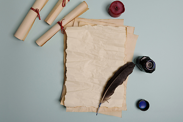 포토 JPG 해외이미지 디자인 교육 종이 백그라운드 캘리그라피 유리 잉크 미술 사람없음 펜 공백 수확 골동품 공구 역사 깃털 오브젝트 질감 문서 복고 페이지 시트 깃털펜 양피지 옛날 원고 해외포토 농업 재질 문화예술 필기구 도구 파일형식 이미지허브