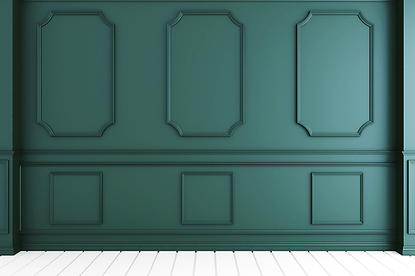 포토 JPG 해외이미지 벽 실내 사람없음 인테리어 3D 청록색 미니멀 웨인스코팅 해외포토 디자인 컬러 내부 디지털합성 파일형식 이미지허브