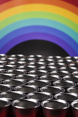 포토 JPG 해외이미지 무지개 실내 사람없음 페인트 가득함 페인트통 해외포토 자연요소 통 내부 파일형식 이미지허브