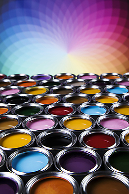 포토 JPG 해외이미지 실내 사람없음 페인트 가득함 페인트통 해외포토 컬러칩 통 내부 파일형식 이미지허브