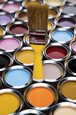 포토 JPG 해외이미지 실내 사람없음 페인트 페인트통 페인트붓 해외포토 통 내부 붓 파일형식 이미지허브