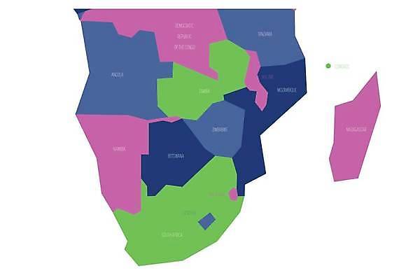 EPS 해외이미지 모양 디자인 교육 여행 백그라운드 지도 일러스트 비즈니스 텍스트 아프리카 그래픽 라벨 이름 플랫 땅 묘사 대륙 심플 지형 지역 남쪽 나미비아 마다가스카르 보츠와나 전국 지리 국경 해외일러스트 나라 프레임 방향 남아프리카 파일형식 벡터 이미지허브