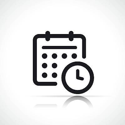 EPS 해외이미지 선 시계 일러스트 비즈니스 검은색 달력 시간 날짜 심볼 사인 약속 윤곽 마감 얇은 조언 해외일러스트 컬러 파일형식 벡터 이미지허브