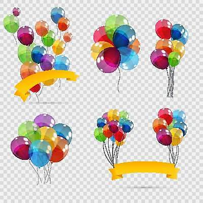 EPS 해외이미지 일러스트 사람없음 컬러풀 낭만 이벤트용품 풍선 해외일러스트 컬러 컨셉 이벤트 오브젝트 파일형식 벡터 이미지허브