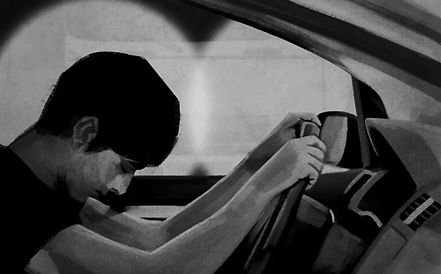 PSD 남자 일러스트 자동차 한명 상반신 성인 트럭 잡기 졸음 위험 전조등 사건 안전사고 차안 자동차사고 운전석 자동차핸들 졸음운전 충돌사고 성인남자한명만 국내일러스트 1 감정 육상교통 컨셉 모션 조명 안전 사람 운전 핸들 교통사고 남자한명만 성인남자만 파일형식