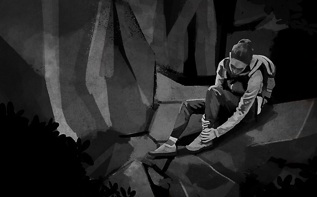 전신 PSD 여자 일러스트 산 한명 앉기 성인 등산 바위 잡기 상처 위험 등산객 사건 등산가방 안전사고 발목통증 부상자 사고현장 조난 조난사고 성인여자한명만 국내일러스트 1 컨셉 가방 모션 안전 사람 트래킹 고통 돌_바위 여자한명만 성인여자만 파일형식