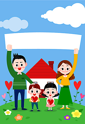 전신 구름 배너템플릿 여자 남자 꽃 행복 어린이 허리손 일러스트 가족 하늘 주택 가족애 서기 들기 소녀 소년 초원 여러명 성인 건물 화목 현수막 하트 카피스페이스 국내일러스트 AI파일 자연요소 모양 식물 템플릿 건축물 배너 감정 포즈 다수 컨셉 관계 모션 사랑 사람 공백 파일형식 벡터