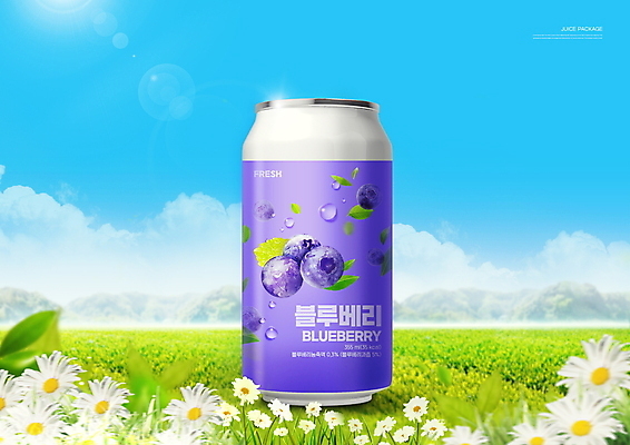 PSD 구름 편집이미지 꽃 음료 하늘색 잎 하늘 산 초원 사람없음 초록색 빛 캔 블루베리 블루베리주스 제철 캔음료 제철과일 이미지편집 자연요소 식물 컬러 과일 파란색 과일주스 파일형식