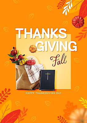 PSD 편집이미지 꽃 낙엽 호박 나뭇잎 타이포그라피 사람없음 주황색 성경 가을 천 자루 석류 추수감사절 이미지편집 식물 문자 계절 기독교 컬러 잎 채소 과일 종교용품 직물 파일형식
