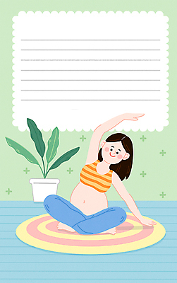 전신 PSD 여자 행복 화분 잎 일러스트 프레임 한명 앉기 성인 연두색 스트레칭 임산부 임신 매트 성인여자한명만 국내일러스트 식물 1 감정 모션 사람 초록색 운동 여자한명만 성인여자만 파일형식