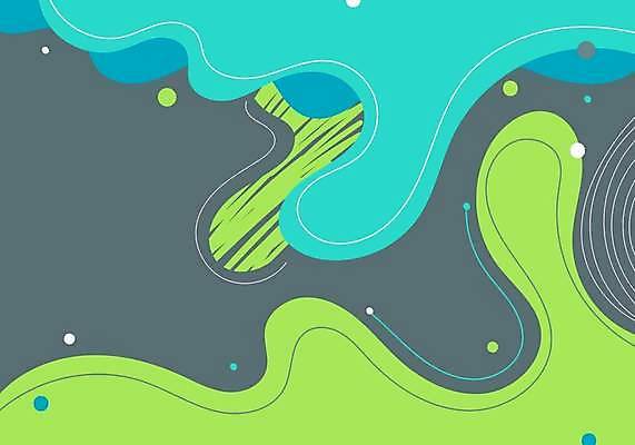 EPS 해외이미지 디자인 백그라운드 곡선 일러스트 추상 미술 사람없음 초록색 웨이브 기하학 카피스페이스 해외일러스트 선 컬러 무늬 문화예술 공백 파일형식 벡터 이미지허브