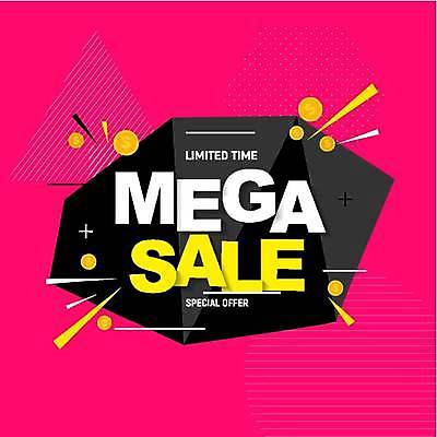 EPS 해외이미지 배너 일러스트 타이포그라피 사람없음 쇼핑 세일 동전 검은색 진홍색 해외일러스트 문자 컬러 돈 빨간색 파일형식 벡터 이미지허브