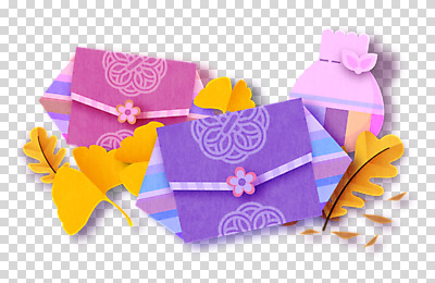 편집 편집이미지 한국전통 명절 낙엽 복주머니 전통소품 누끼 사람없음 추석 보라색 은행잎 PNG 돈봉투 편집소스 전통 기념일 컬러 잎 봉투 한국 오브젝트 파일형식