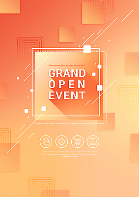 PSD 편집이미지 패턴 이벤트 타이포그라피 사람없음 주황색 쇼핑카 신용카드 정사각형 택배상자 오픈행사 이미지편집 도형 문자 컬러 무늬 금융 쇼핑 상자 카트 오픈 택배 파일형식