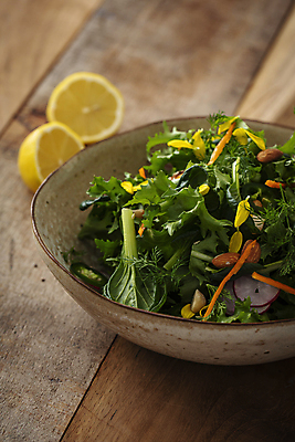 포토 JPG 그릇 채소 실내 사람없음 샐러드 신선 레몬 채식 건강식 나무탁자 비건 국내포토 식기 음식 과일 탁자 내부 채식주의자 파일형식